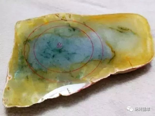 爆！4300买的木那原石，切出6支罕见三彩手镯！